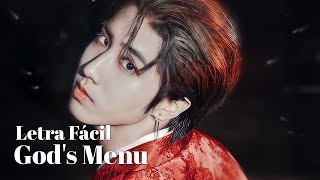 STRAY KIDS  GODS MENU Letra Fácil  Pronunciación Fácil  Easy Lyrics [upl. by Bartholomew]