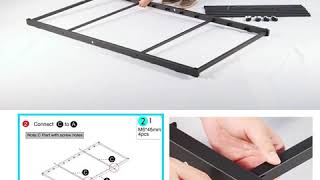 Assembly of VECELO Roll Out Trundle Bed [upl. by Htidirem313]