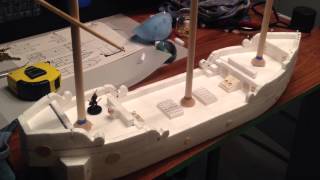 Polystyrene Foam Ship Build [upl. by Retla]