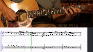 How to Play the Intro to Ghosts of Mississippi by The SteelDrivers on Guitar with TAB [upl. by Allrud]