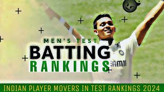 TEST Rankings 2024 Batsman  India test Rankings 2024  test cricket ranking 2024  Jaiswal Rankings [upl. by Ati]