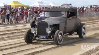 Roll and Flat 2017  Hotrod Beach Race Caorle [upl. by Vedetta]