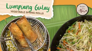 Lumpiang Gulay Fried Vegetable Spring Rolls [upl. by Inohs]