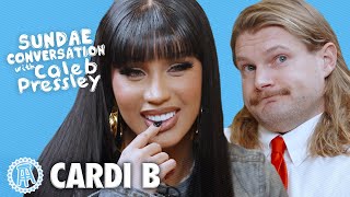 CARDI B Sundae Conversation with Caleb Pressley [upl. by Vashtee]