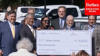 Gov JB Pritzker Announces Electric Vehicle Rebate Award For Illinois Communities [upl. by Nakashima]