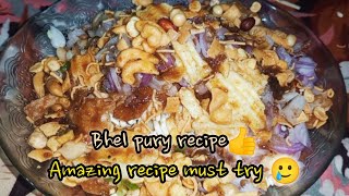 Bhel pury unique recipe👍 l [upl. by Roselane]