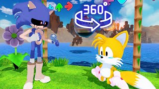 Sonic Vs Tails FNF Friends meeting Song 360° Animation [upl. by Couq]