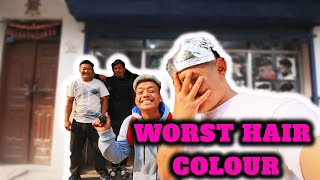 WORST HAIR COLOUR PRANK  PRANK ON RUNGMANG  BROTHER REVENGE [upl. by Konstantin398]