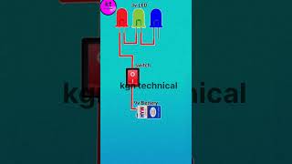 3v led series connection with 9v battery amp Switch circuit shorts [upl. by Yhtommit]