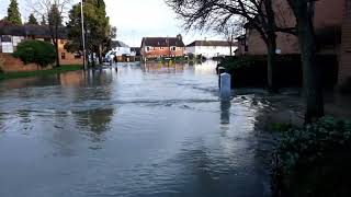 flooding in belton road loughborough from storm henk [upl. by Aztilay]