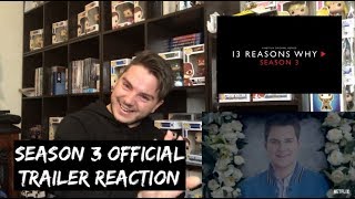 13 REASONS WHY  SEASON 3 OFFICIAL TRAILER REACTION [upl. by Dorothi613]