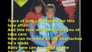 Angies Heart  MODERN  TALKING  Karaoke [upl. by Dranel727]