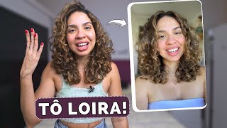 Como consegui descolorir o meu cabelo ondulado sem perder as ondas e a definição [upl. by Akinhoj]