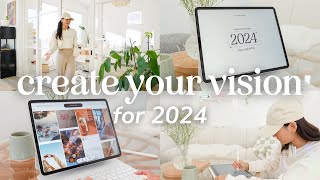 Create Your 2024 Vision with Me  Digital Vision Board amp Journaling ✨ Design Your Year Challenge [upl. by Maxima]