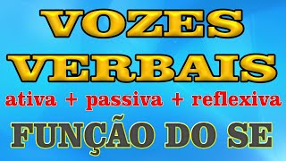 VOZES VERBAIS E O USO DO SE [upl. by Meldoh]