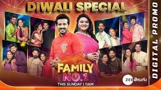 Family No1 Diwali Theme Full Promo I Ravi Rohini This Sunday  11 AM  Zee Telugu [upl. by Hailat]