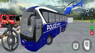 Police Bus simulator 3D Games Indian Real Bus Driving Bast Bus Driving Simulator Android Gameplay [upl. by Yendis865]