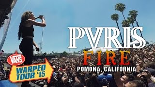 PVRIS  quotFirequot LIVE Vans Warped Tour 2015 [upl. by Aydidey]