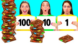 100 Capas de Alimentos Desafío  Impresionante Trucos de Cocina por DaRaDa Challenge [upl. by Sweyn]