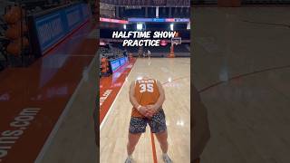 Halftime Show Coming 🔜 👄🤘😂 trickshot basketball funny texaslonghorns TexasLonghorns [upl. by Nessnaj]