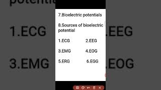 Bioelectric potential and sources of bioelectric potentials7 [upl. by Haukom]