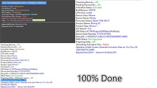 Iphone 7 Iso 158 Generating Activation Files Failed 100 Done With Eft Pro amp Unlocktool [upl. by Ainig776]