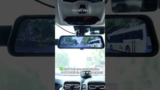 Rear View Mirror Full Touch Screen Mirror Dual Camera Dash Camtemu app and search【dpq4433 [upl. by Poole]