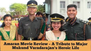 Amaran The Inspiring Story of Major Mukund Varadarajan  Movie Review [upl. by Idnaj888]