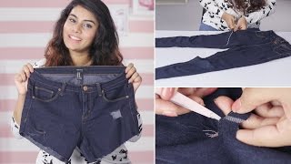 DIY How To Properly Cut Your Jeans Into Shorts [upl. by Liew999]