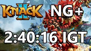 Knack 2 NG  24016 IGT Former World Record Speedrun [upl. by Attekal182]