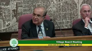 20200310 Oak Brook Board Meeting [upl. by Salomone]