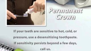 Post op Permanent Crown  Sunrise Family Dentistry Roseville CA [upl. by Marybelle]