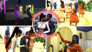 The Proposal amp Wedding of ND amp Tami  Night Life Series  THE SIMS 4 sims4 queensnightlifeseries [upl. by Eerrehc670]