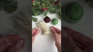 12 Days of Christmas Crafts 🎄 Day 1 Mini Bobble Hat Decor ❄️ [upl. by Schuyler]