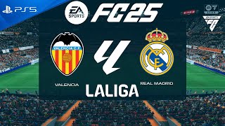 FC 25 Valencia vs Real Madrid  La Liga 202425  PS5 [upl. by Ayital]