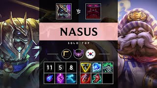 Nasus Top vs Ornn Triple Kill Godlike  KR Master Patch 1419 [upl. by Grote]