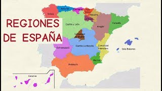 Aprender español Comunidades autónomas de España nivel básico [upl. by Esille532]