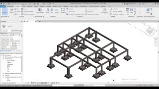 Dessin de Bâtiment avec Revit 07 Création des Longrines [upl. by Burgwell797]