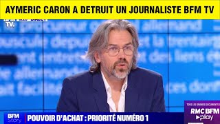 AYMERIC CARON ETEINT LE PLATEAU DE BFM et ça fait plaisir à écouter [upl. by Nnarefinnej]