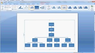 How to Make Organizational ChartLearn ms word easily [upl. by Ahtebat462]