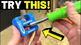 STOP DROPPING SCREWS DIYers Try This MagnetizerDemagnetizersHOW TO HOLD SCREWS CORRECTLY [upl. by Copland]