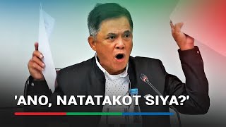 Naglolokohan tayo Fuming Paduano challenges Duterte to face House quadcomm  ABS CBN News [upl. by Assiluy]