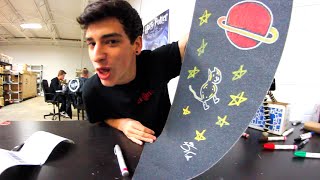 DRAWING ON SUBSCRIBERS GRIPTAPE 3 [upl. by Adyol]