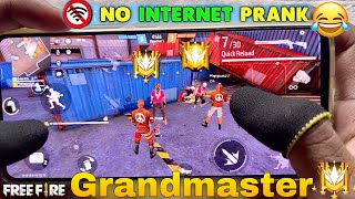 No internet prank Lone Wolf mode in free fire with 3 finger handcam gameplay [upl. by Perusse]