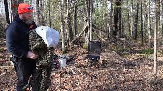 Taking Down The Blind  Ameristep Ground Blind  Hunting in the UP [upl. by Vallo]