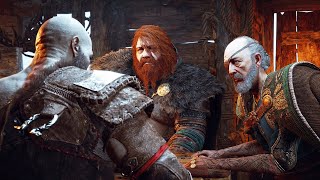 God of War Ragnarok  Kratos meets Thor amp Odin for the first time 4K [upl. by Halian]