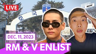 FULL VERENG SUB 💜BTS💜 RM amp V enlist in S Korean Army [upl. by Duff301]