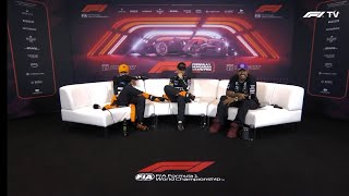 Post Race Press Conference Hungarian Grand Prix [upl. by Nawuq862]