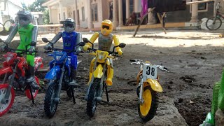 Motor cross finger super bike team motor cross racing team klx motor cross toys 104motocross [upl. by Dionisio]