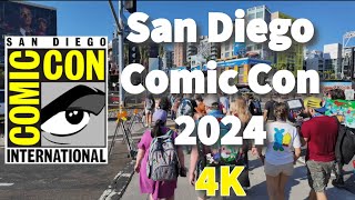 4K San Diego Comic Con 2024 amp Gaslamp Walking Tour [upl. by Annoval]